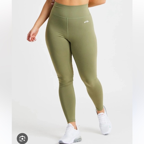 AYBL Core Olive Green Leggings - Picture 1 of 8